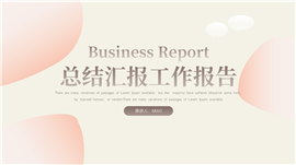 淡色总结汇报ppt模板