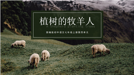 初中语文部编七年级上册《植树的牧羊人》PPT课件