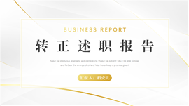 实习试用期转正述职报告ppt模板