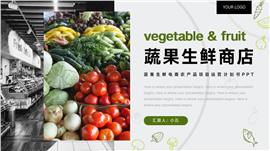 生鲜电商农产品项目运营计划书ppt模板