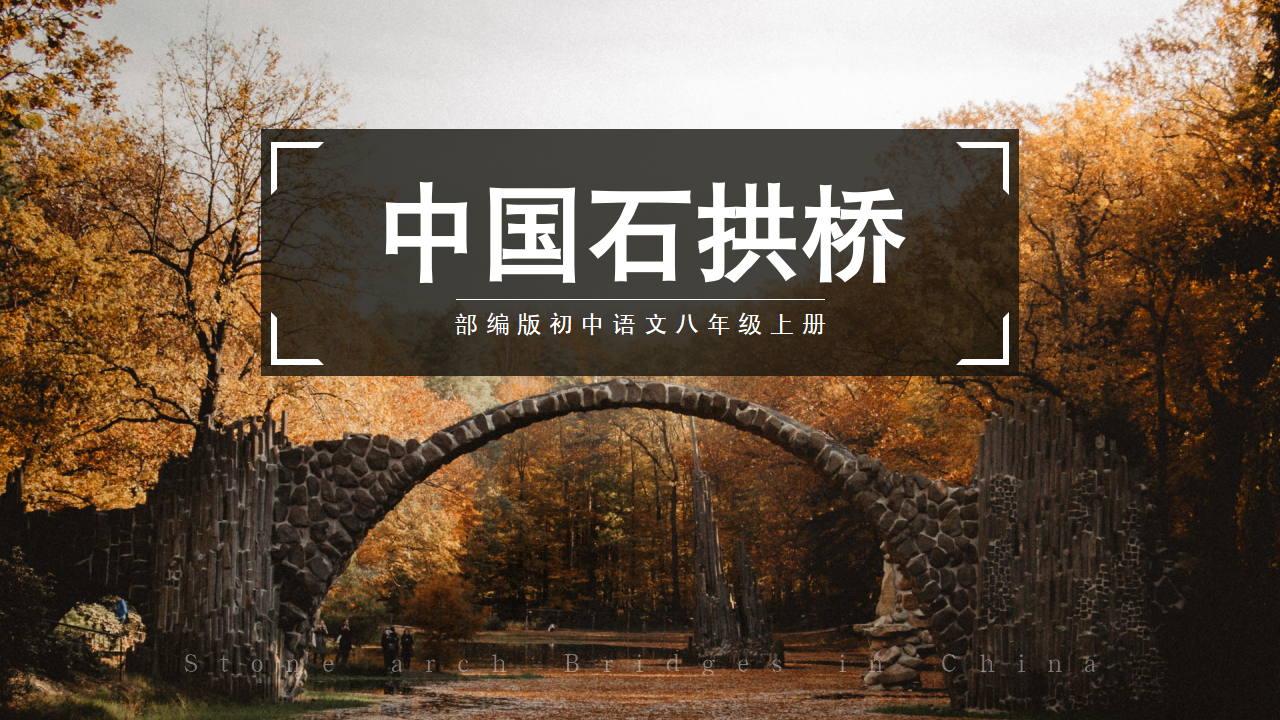 初中语文部编版八年级上册《中国石拱桥》PPT课件