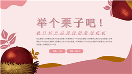 秋日炒货品类营销策划ppt模板
