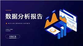 商务风统计数据分析报告ppt模板