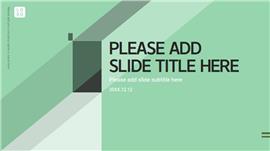 绿色几何现代简约计划总结汇报ppt模板