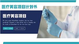 简约大气医疗美容项目计划书ppt模板