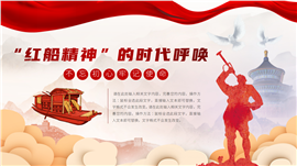 红船精神的时代呼唤不忘初心牢记使命PPT模板