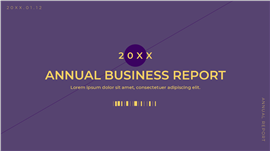 欧美风简约紫色年终总结汇报ppt模板