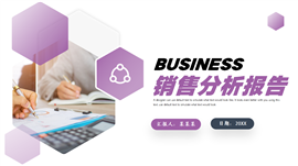 销售分析工作报告ppt模板