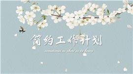简约小清新工作计划述职项目总结PPT模板