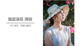 演员简洁大方资料PPT模板