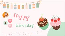 生日祝福相册通用PPT模板