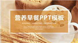 营养早餐搭配健康生活ppt模板