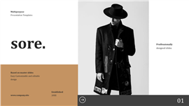 男装品牌定位市场分析ppt模板