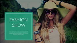 时尚风格春季女性新品画册宣传ppt模板