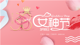 3月8日女神节活动计划ppt模板
