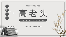 高中语文必修课《高老头》名著导读课件ppt模板