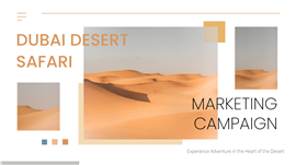 现代简约杂志风沙漠主题旅游策划ppt模板