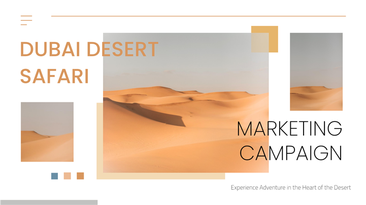 现代简约杂志风沙漠主题旅游策划ppt模板