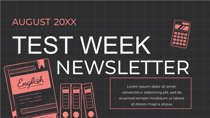 暗黑网格风校园考前冲刺复习攻略ppt模板