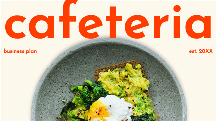 活力ins风美食轻食餐厅商业计划书ppt模板