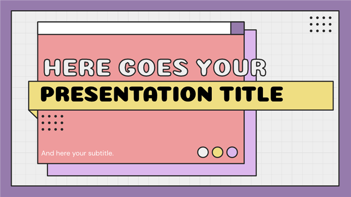 复古几何风创意项目策划方案通用ppt模板