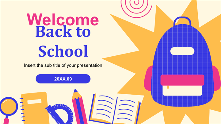 活力卡通漫画风开学季主题班会策划ppt模板