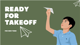 创意手绘极简风开学第一课主题班会ppt模板