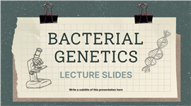 复古手绘笔记风生物科学公开课ppt模板