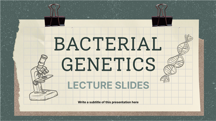 复古手绘笔记风生物科学公开课ppt模板