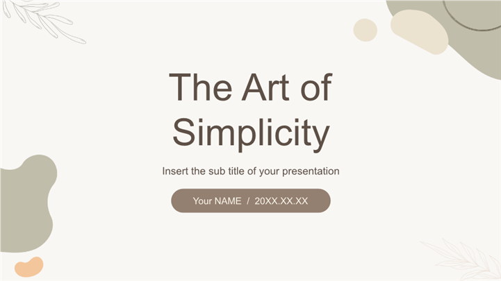 温馨舒适北欧风格品牌宣传策划PPT模板