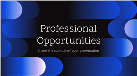 深邃专业风科技行业年度工作报告PPT模板