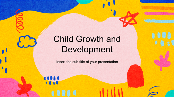 活泼可爱儿童成长发展教育培训PPT模板