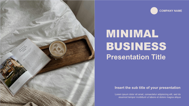 莫兰迪蓝简约干练工作总结ppt模板