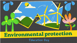 创意插画风环境保护教育课件ppt模板