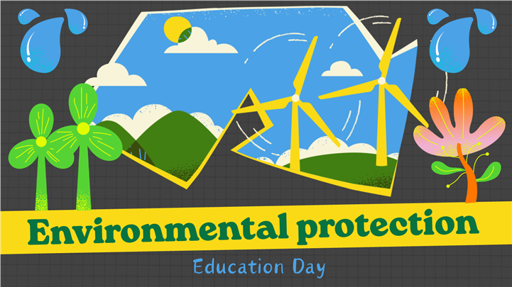 创意插画风环境保护教育课件ppt模板