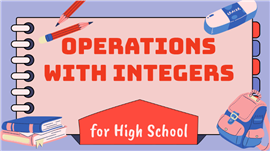 创意卡通笔记本风中学数学运算教学PPT模板