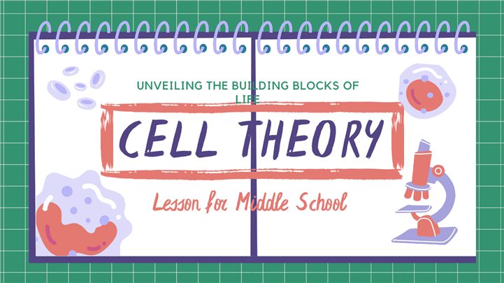 创意绿色网格初中生物实验课件PPT模板
