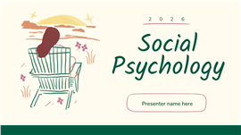 创意手绘插画风社会心理学课件ppt模板