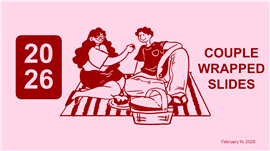 粉色复古手绘风2026情人节ppt模板