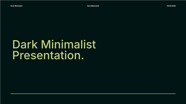 极简暗黑风科技商务汇报ppt模板