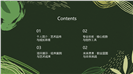 唯美清新自然风手绘植物艺术简历PPT模板