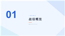 时尚宝蓝电商风双十一工作复盘总结ppt模板