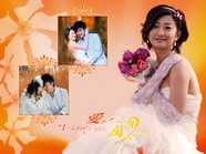 婚纱相框素材图片下载