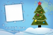 圣诞树相框图片