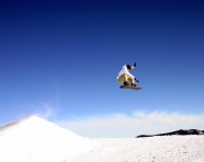 冬季高空滑雪图片