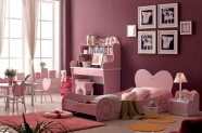 粉色儿童房图片