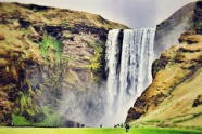 冰岛大瀑布图片