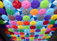 雨伞天幕图片
