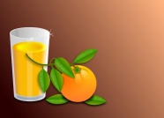 橙汁棕色背景图片