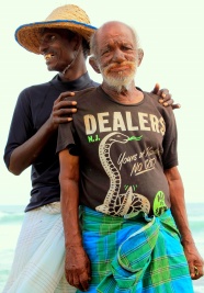 斯里兰卡老渔民图片